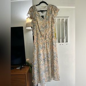 MSK women’s smocked midi dress